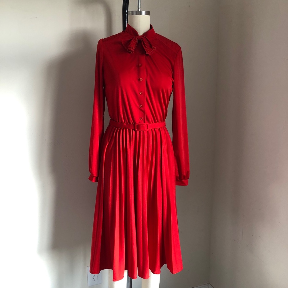 Vintage Kay Windsor 1960s Red Dress